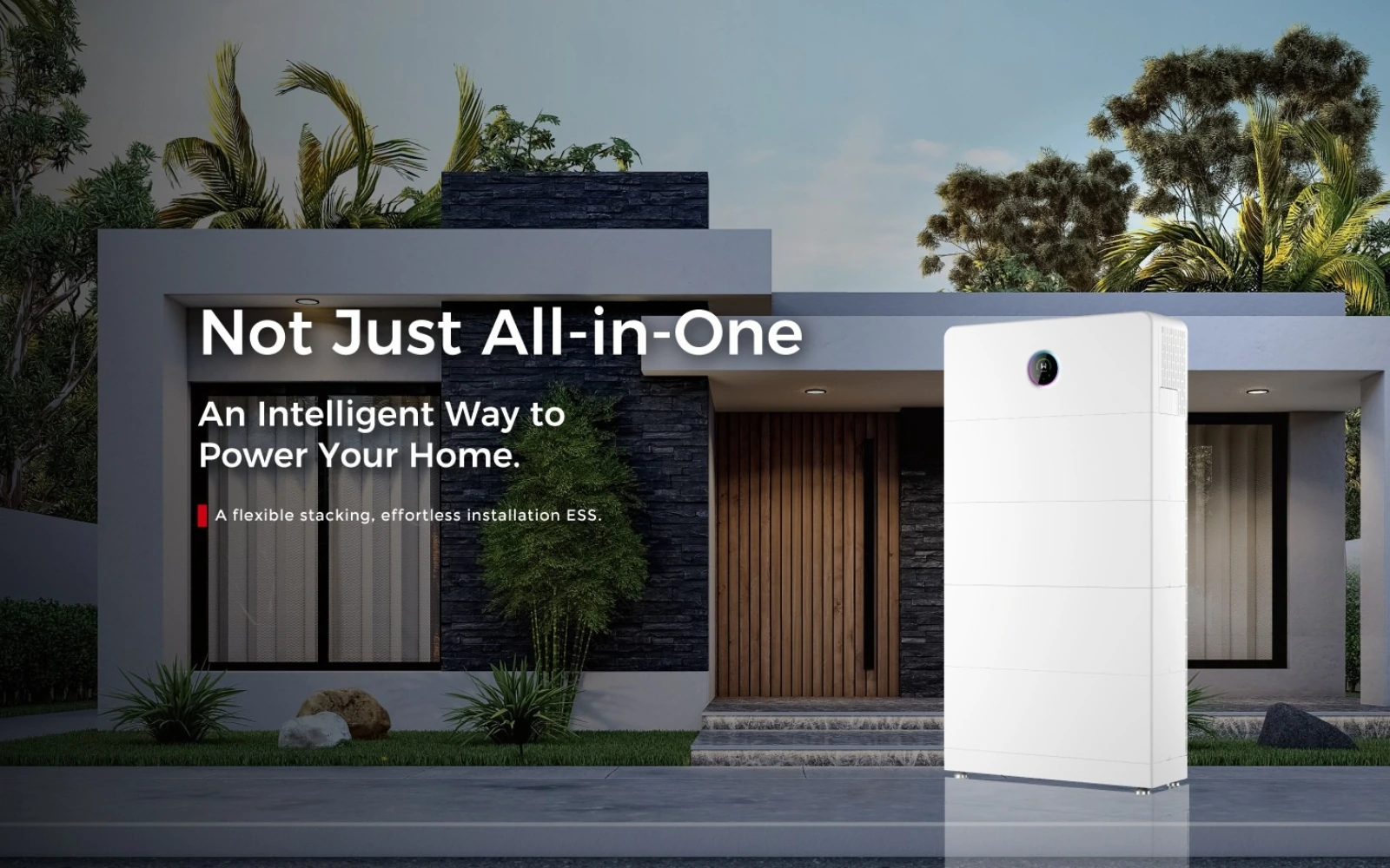GoodWe home battery installed beside a residential property